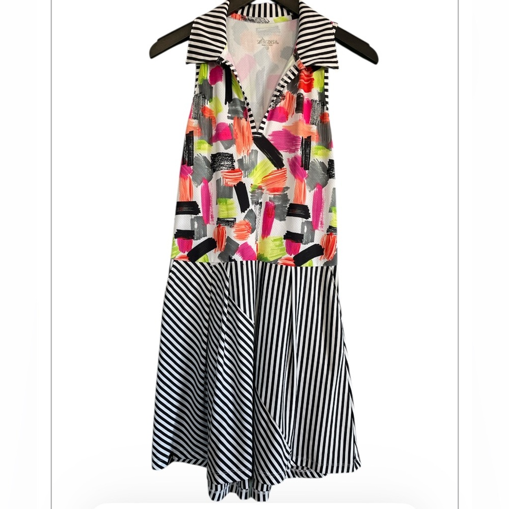 SwingDish Abstract Print Dress